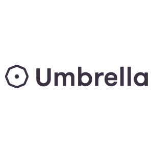 Umbrella logo met brandname