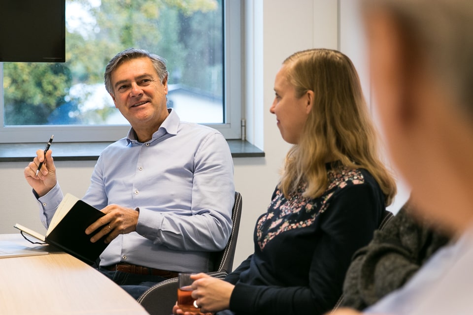 Teamoverleg van Unexus