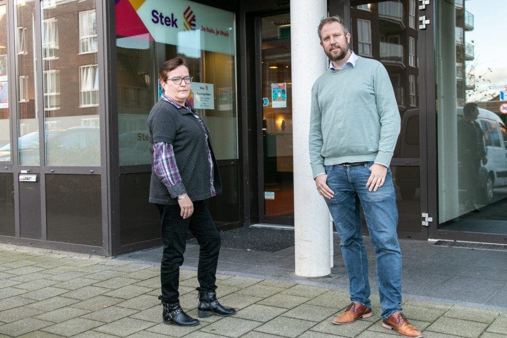 Marlys van Egmond en Arjen van der Zee van Stek Wonen